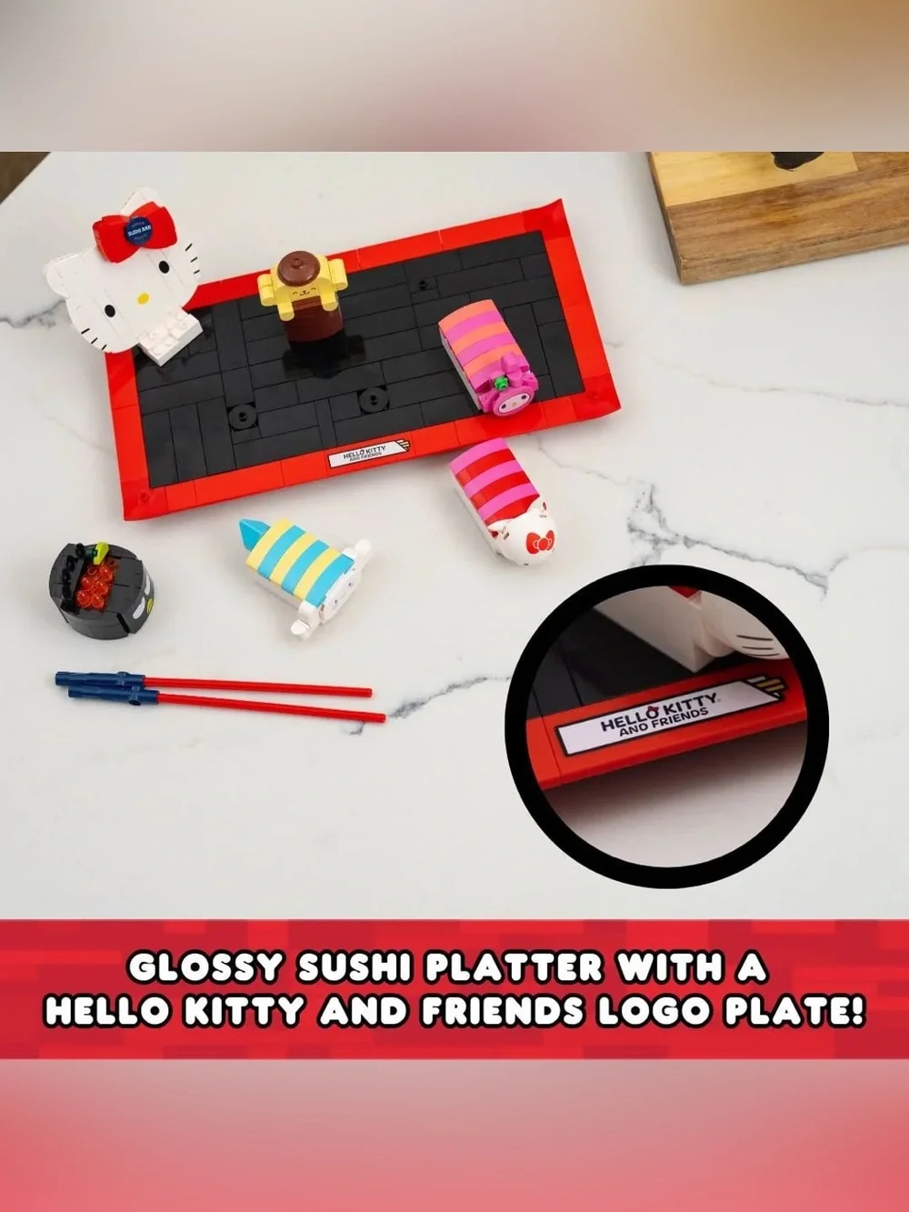 Brickcraft Sanrio Hello Kitty & Friends SushiPlatter Building Set 383 piece